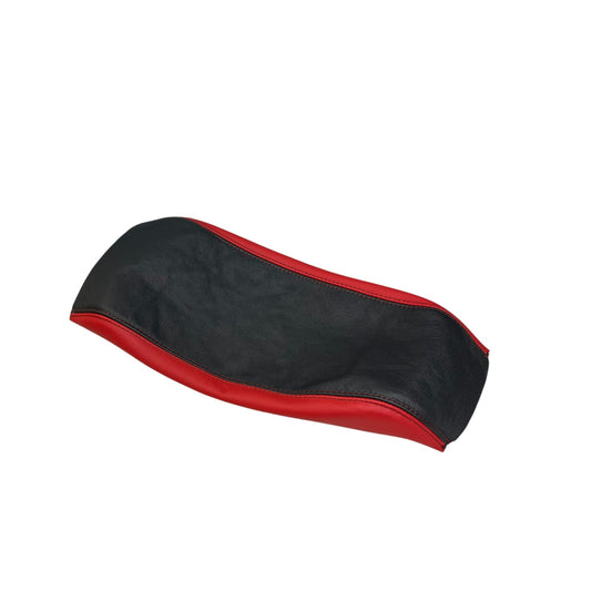 for chevy corvette c v8 z06 coupe 1997 1998 1999 2000 2001 2002 2003 2004 genuine leather center console armrest cover in torch red and black