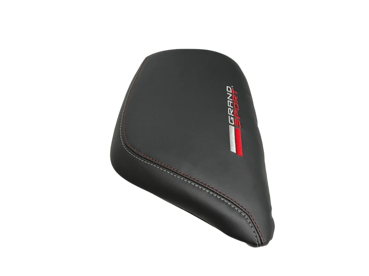 fits for chevy corvette c7 grand sport 2017 2018 2019 synthetic leather center console armrest cover with embroidery
