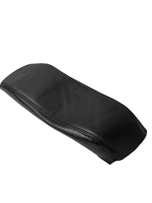 Fits For Chevy Corvette C5 1997-2004 Black Carbon Fiber Ultra Leather Console Lid Armrest Cover