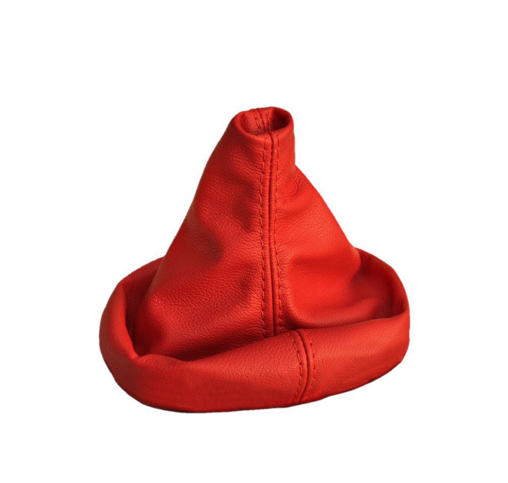 Torch Red Leather Manual Shift Boot Cover For Chevy Corvette C5 1997-2004