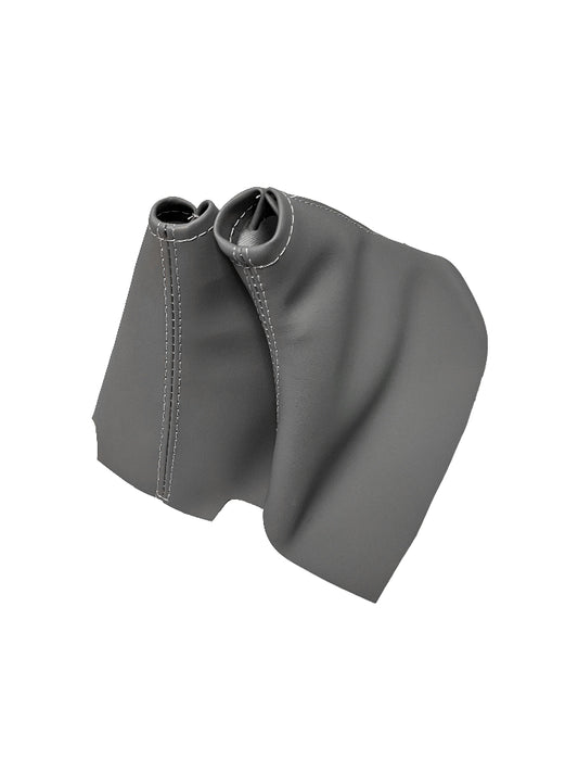 chevy corvette c6 shift e brake boot 
 cover 2005-2013 titanium gray leather