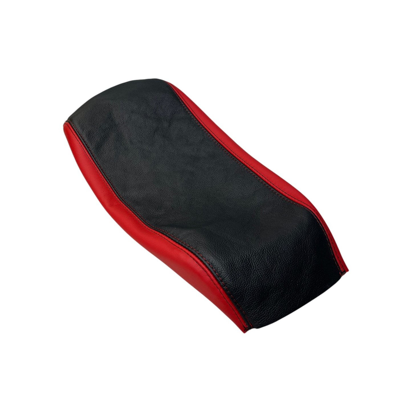 for chevy corvette c v8 z06 coupe 1997 1998 1999 2000 2001 2002 2003 2004 genuine leather center console armrest cover in torch red and black