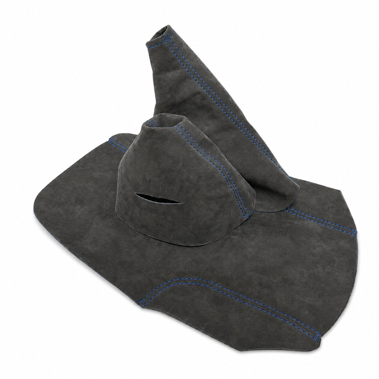 For Chevrolet Corvette C6 Black Alcantara Console Lid Shift & Parking Brake Boot Cover