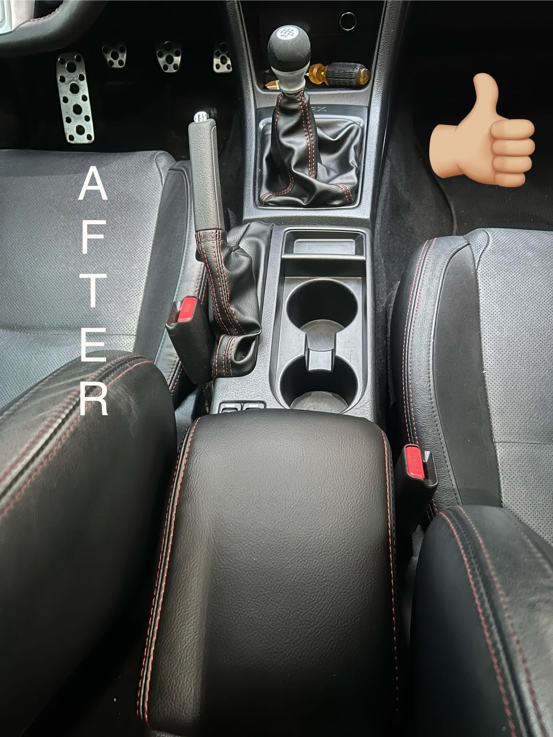 2008 - 2016 Subaru Impreza WRX STI Shift E-brake Boot Set console cover 2009 2010 2011 2012 2013 2014 2015 