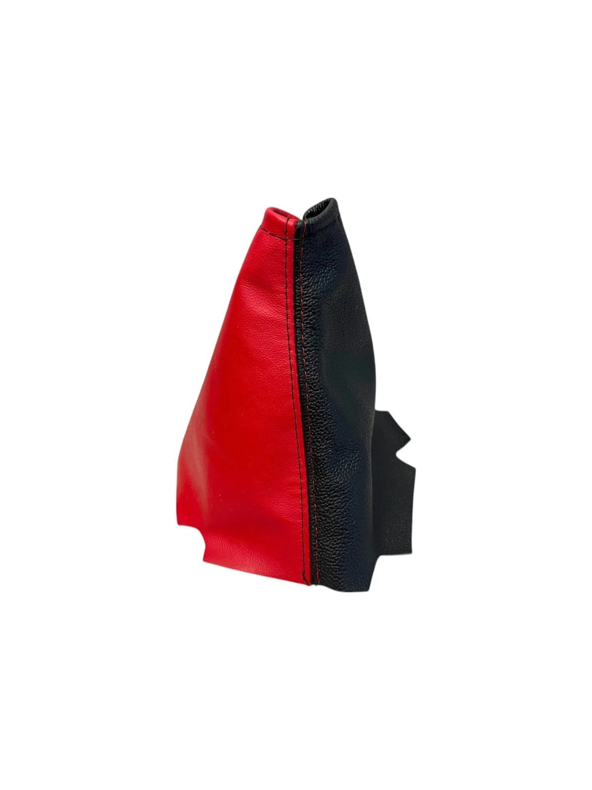 genuine leather parking brake & shift boot cover in torch red & black fits for  chevy corvette c5 z06 2001 2002 2003 2004