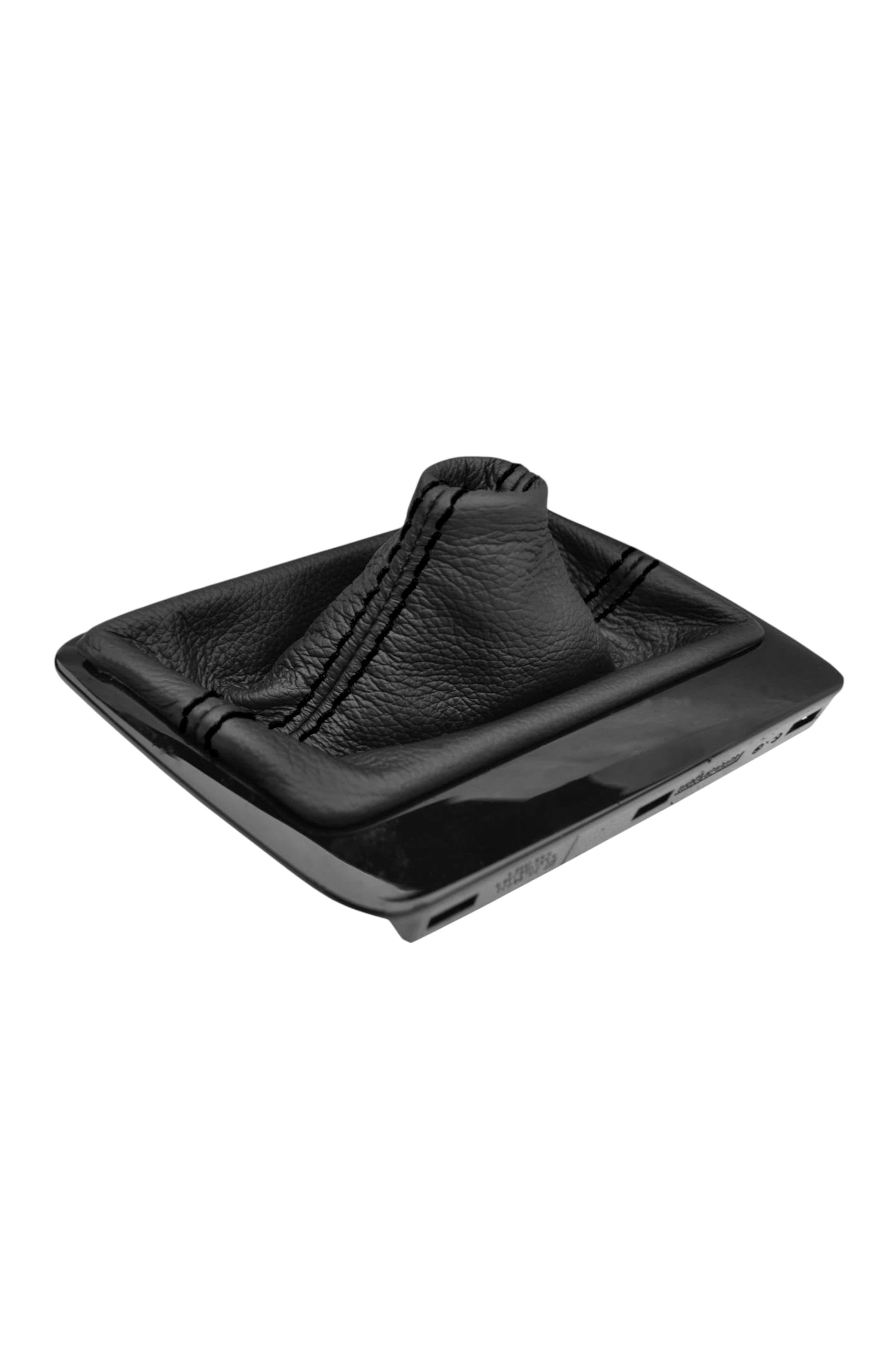 for chevy corvette c7 coupe Black leather automatic shift boot cover 2014 2015 2016 2017