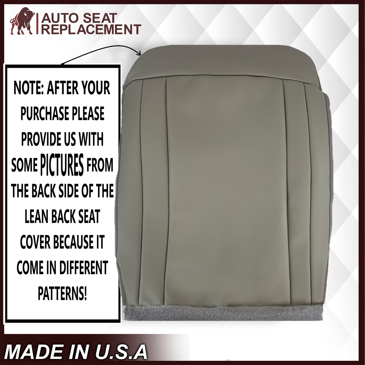 2017-2022 Ford F-250 F-350 F-450 F-550 XL WORK TRUCK Replacement Seat Covers In Gray: Choose From Variants