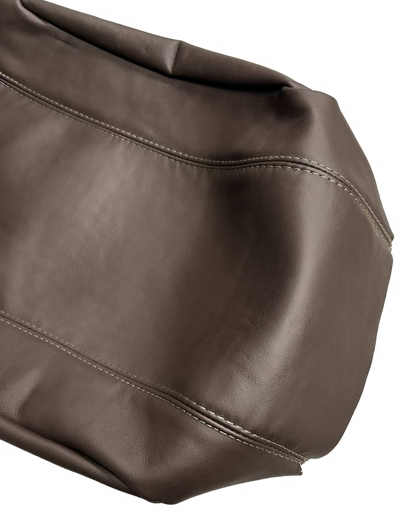 for dodge ram limited longhorn 1500 2500 3500 4500 5500 Synthetic leather console armrest cover in dark brown
