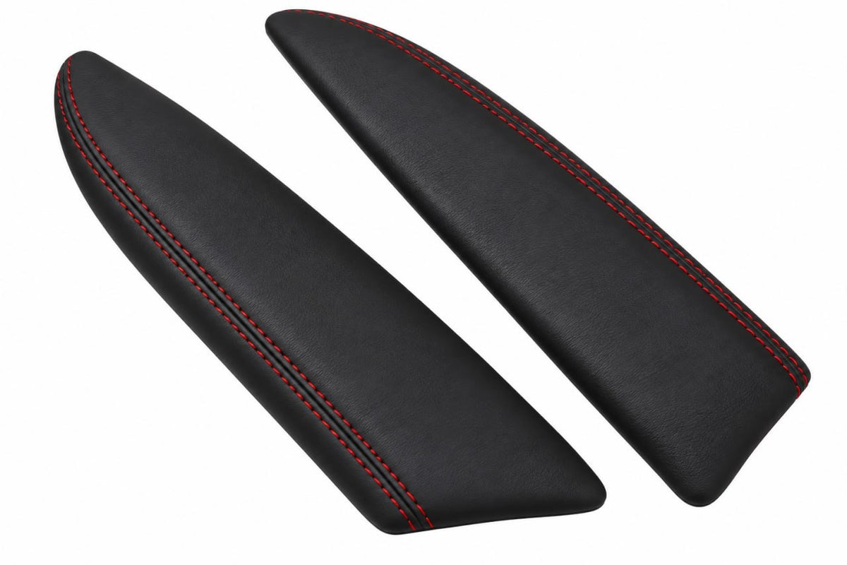compatible with chevy corvette c6 2005 2006 2007 2008 2009 2010 2011 2012 2013 genuine leather 2x door armrest cover