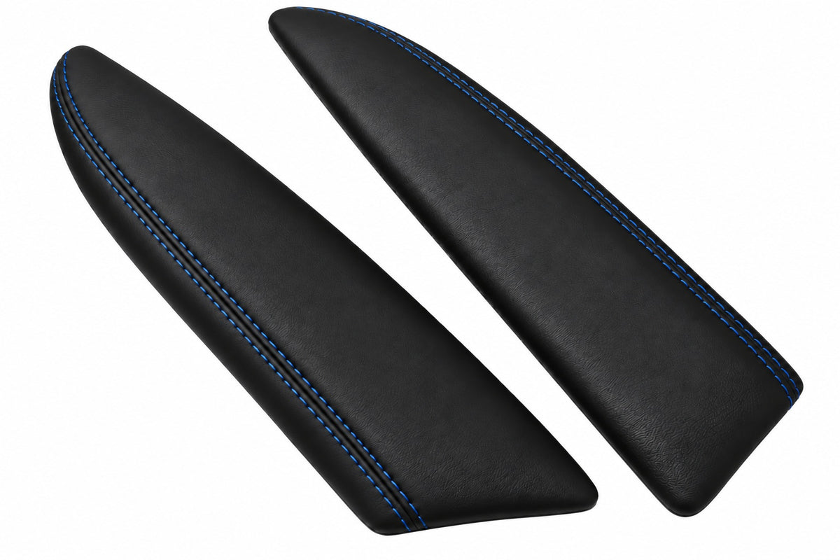 compatible with chevy corvette c6 2005 2006 2007 2008 2009 2010 2011 2012 2013 genuine leather 2x door armrest cover