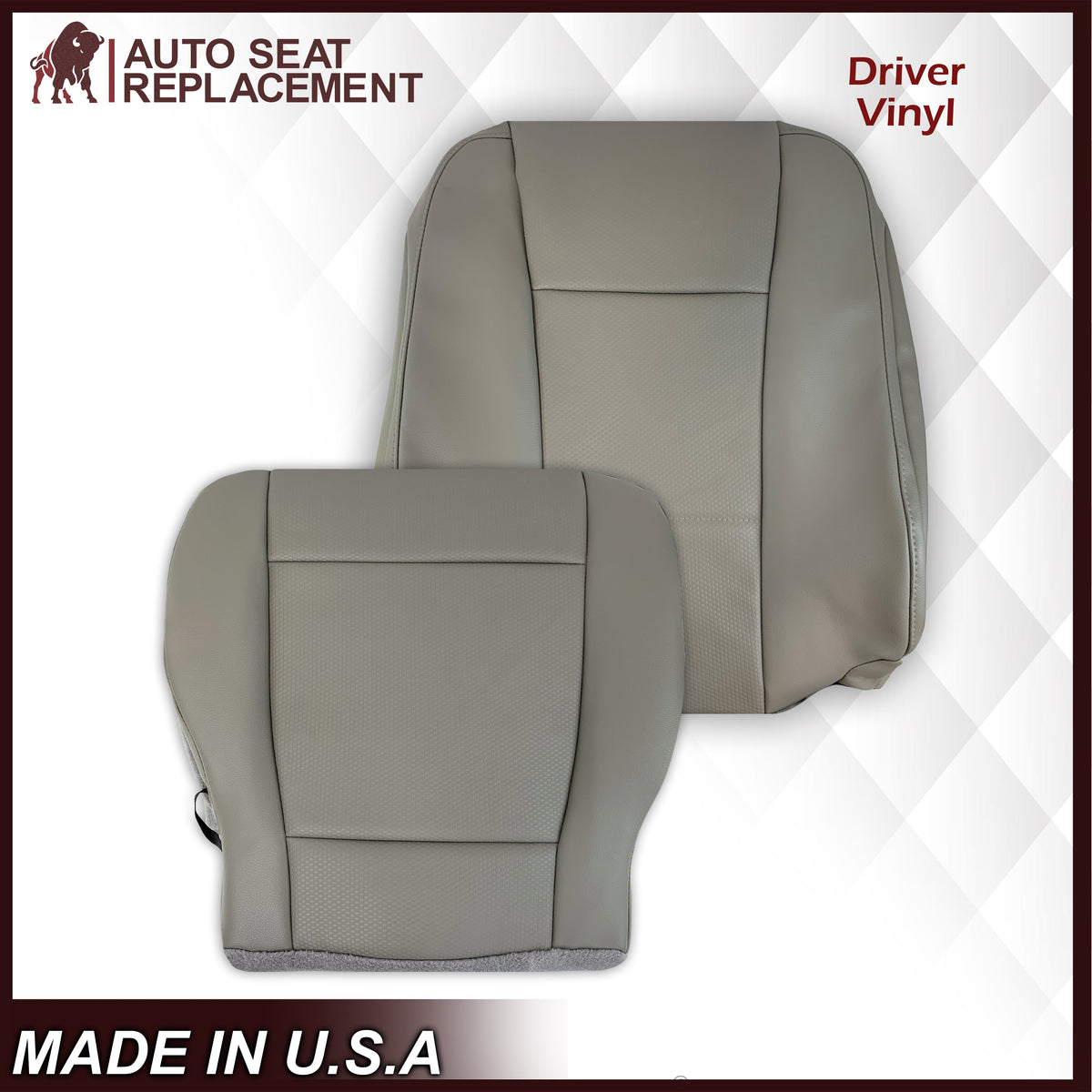 2017-2022 Ford F-250 F-350 F-450 F-550 XL WORK TRUCK Replacement Seat Covers In Gray: Choose From Variants