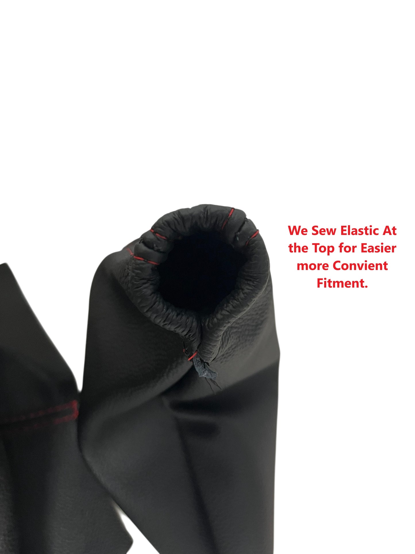 genuine leather shift and parking brake boot for compatible with 2010 2011 2012 2013 2014 ford mustang made in usa