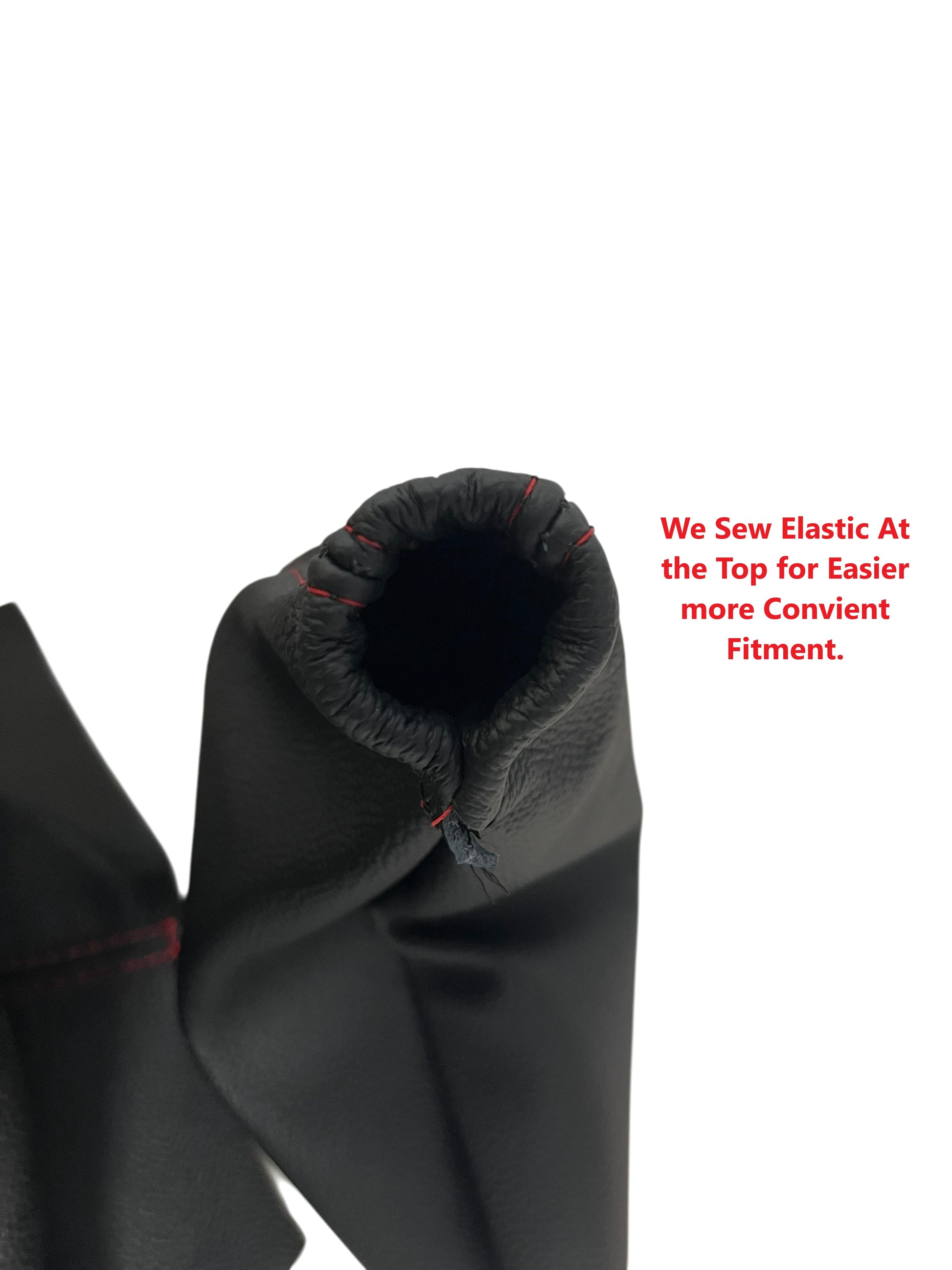genuine leather shift and parking brake boot for compatible with 2010 2011 2012 2013 2014 ford mustang made in usa