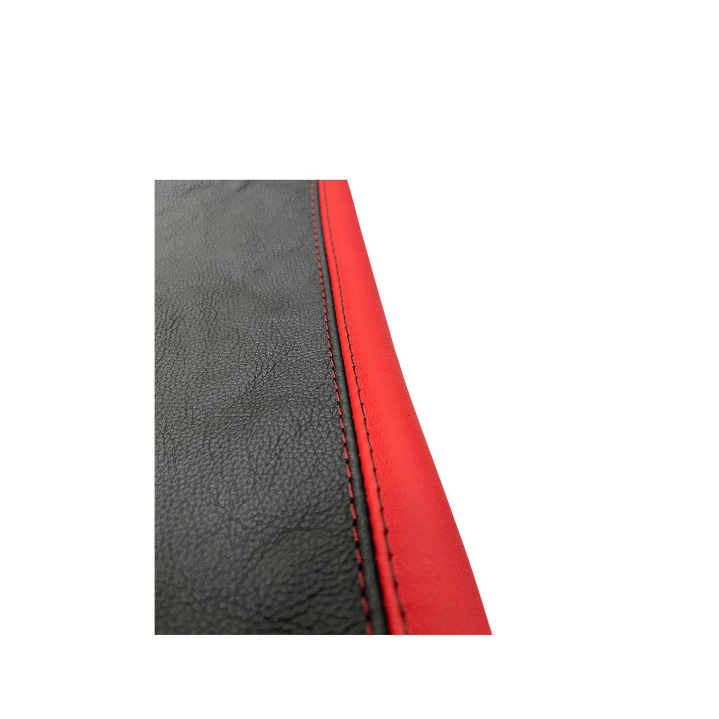 for chevy corvette c v8 z06 coupe 1997 1998 1999 2000 2001 2002 2003 2004 genuine leather center console armrest cover in torch red and black