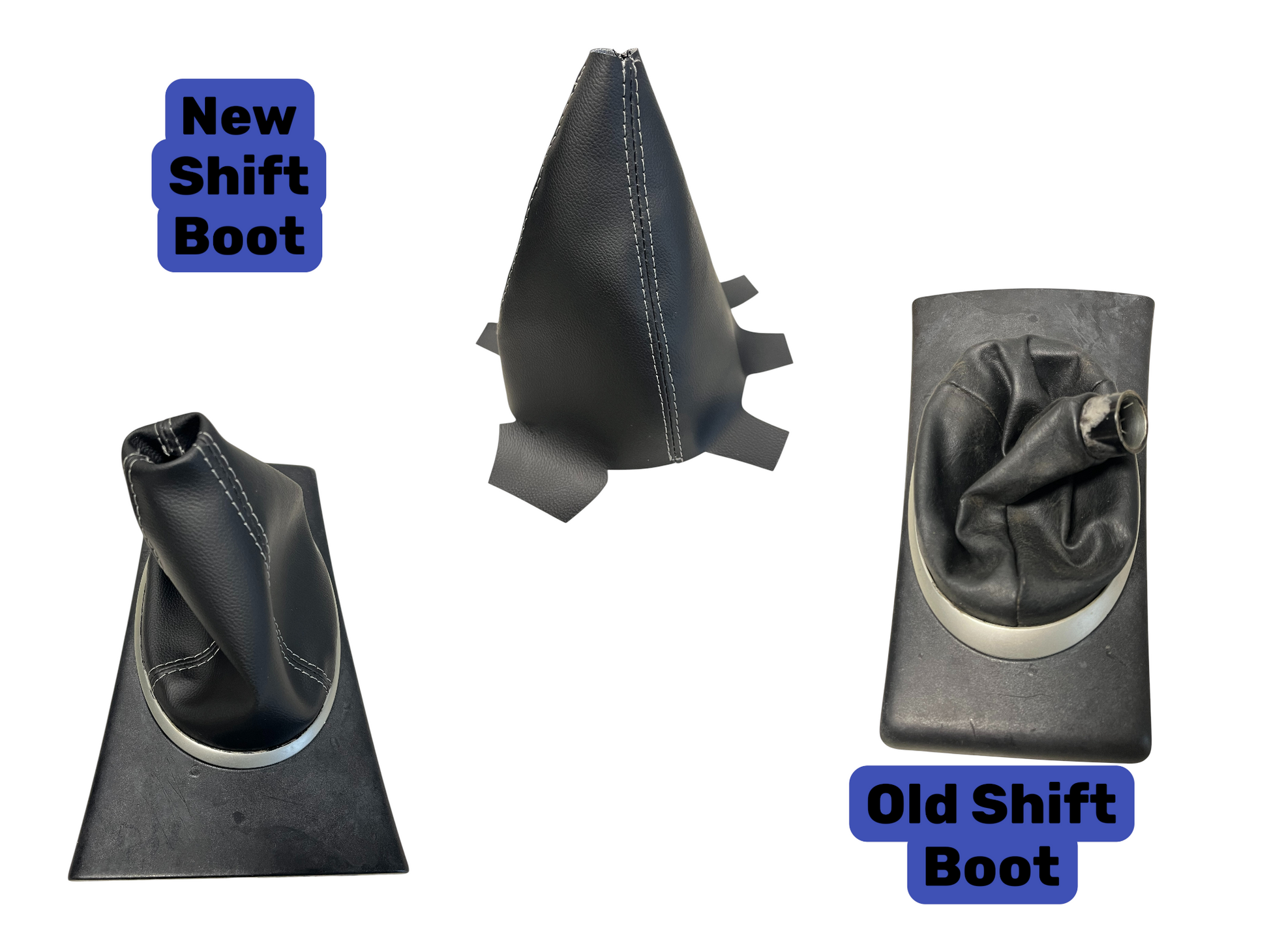 synthetic leather manual shift boot cover in black for honda civic 2001 2002 2003 2004 2005
