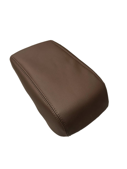 java brown synthetic leather console armrest cover for subaru legacy outback 2010 2011 2012 2013 2014