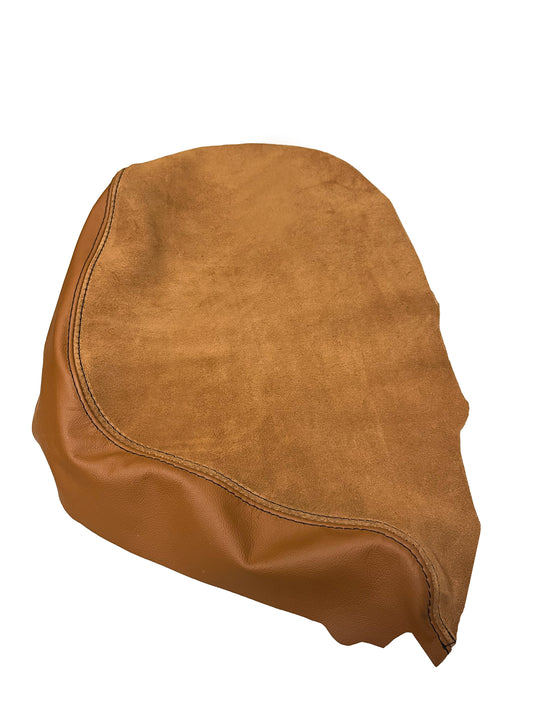 For 2015 2016 2017 2018 2019 Chevy Corvette C7 Kalahari Brown Suede & Leather Console Armrest Cover