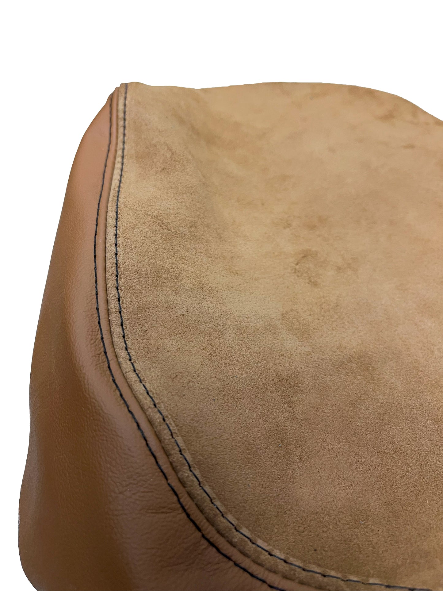 For 2015 2016 2017 2018 2019 Chevy Corvette C7 Kalahari Brown Suede & Leather Console Armrest Cover