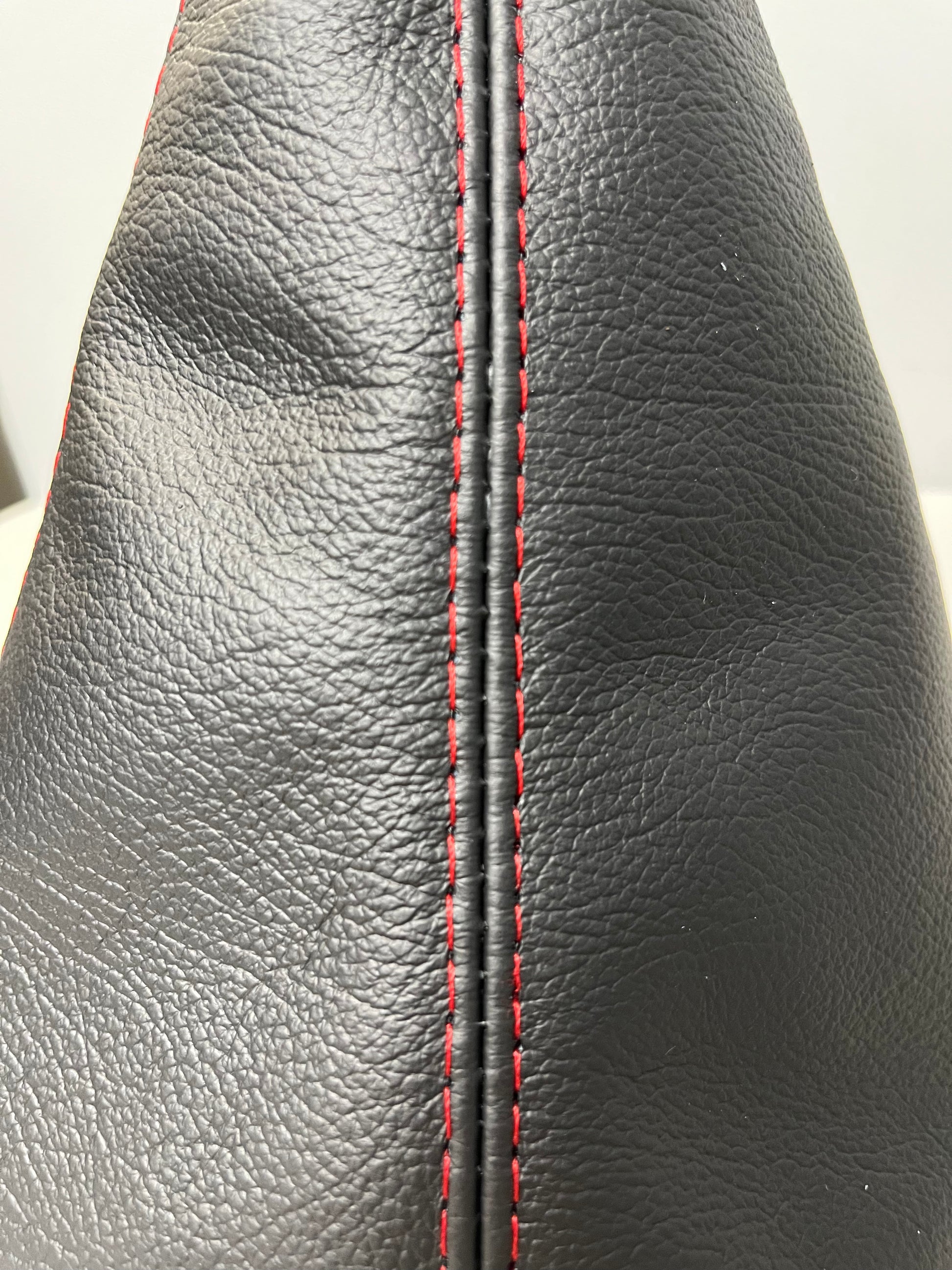 for chevy camaro rs z28 irco-z 1982 1983 1984 1985 1986 1987 1988 1989 1990 1991 1992 genuine leather shift boot cover in red stitch