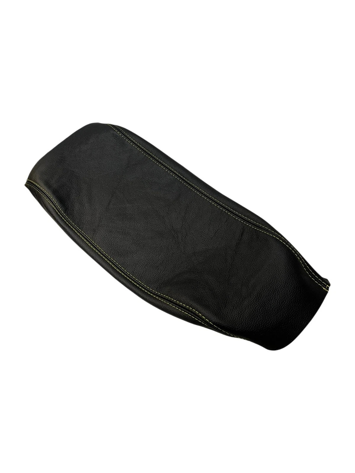 Black Leather Center Console Armrest Cover For Chevrolet Corvette C5 1997-2004