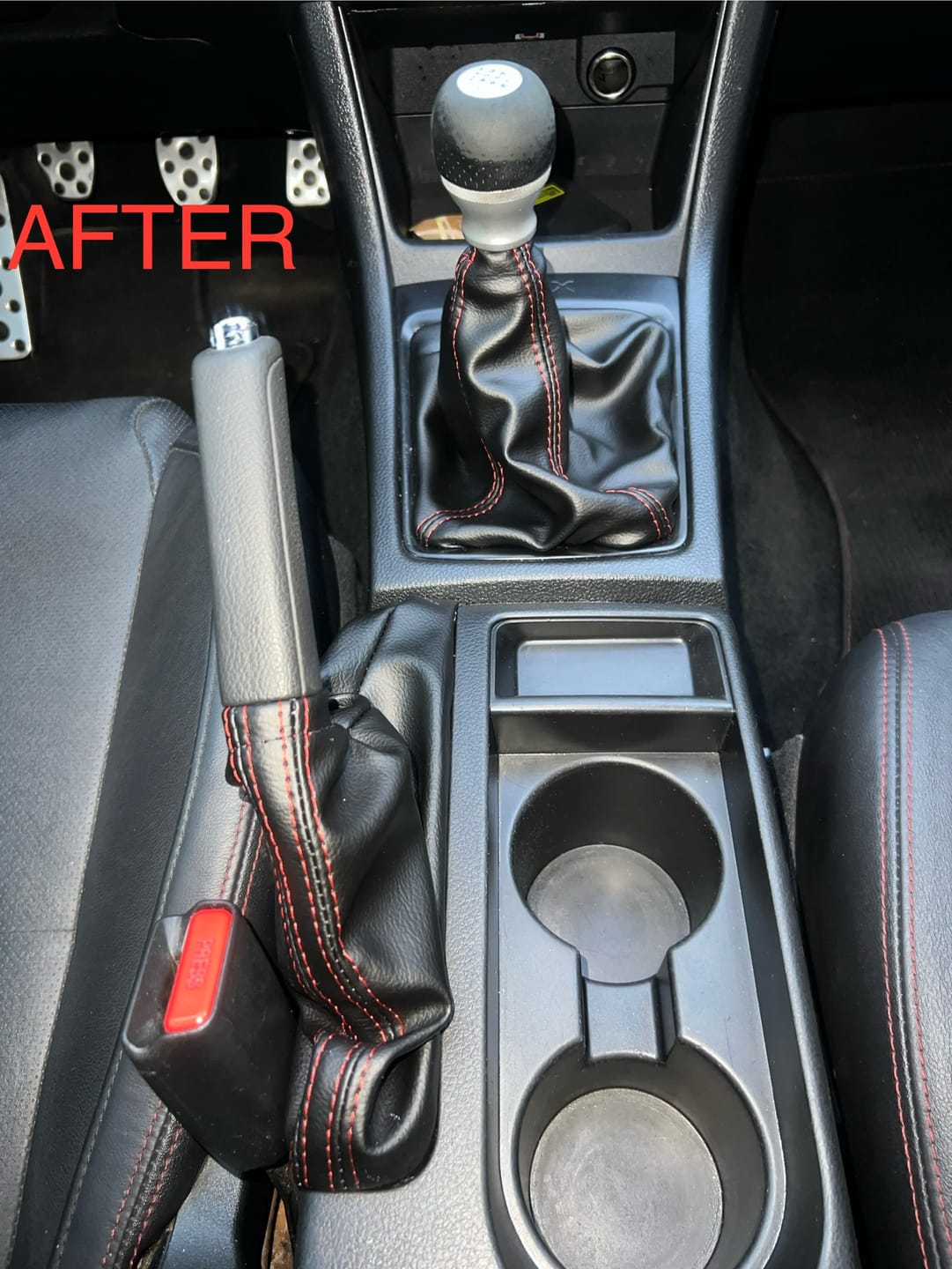2008 - 2016 Subaru Impreza WRX STI Shift E-brake Boot Set console cover 2009 2010 2011 2012 2013 2014 2015 