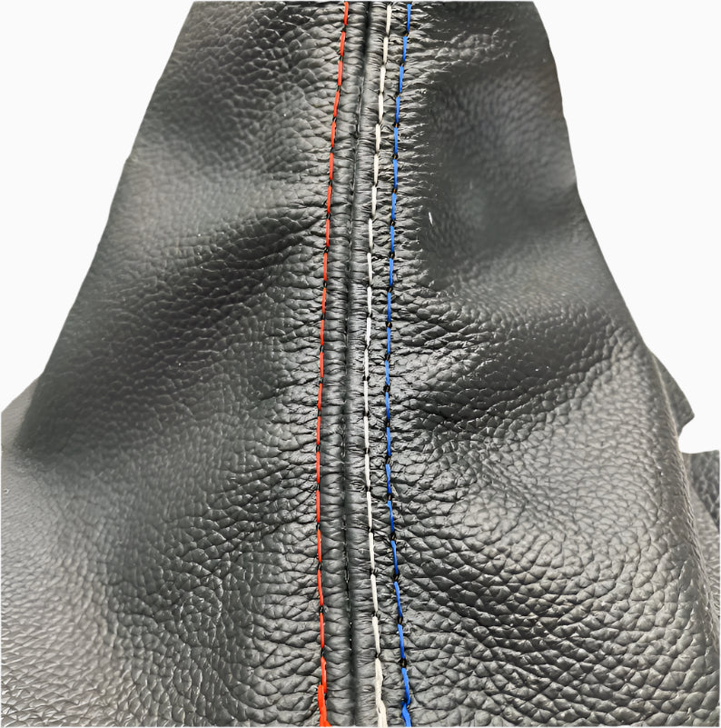 m/stitch genuine leather shift boot cover ford mustang gt 2005 2006 2007 2008 2009