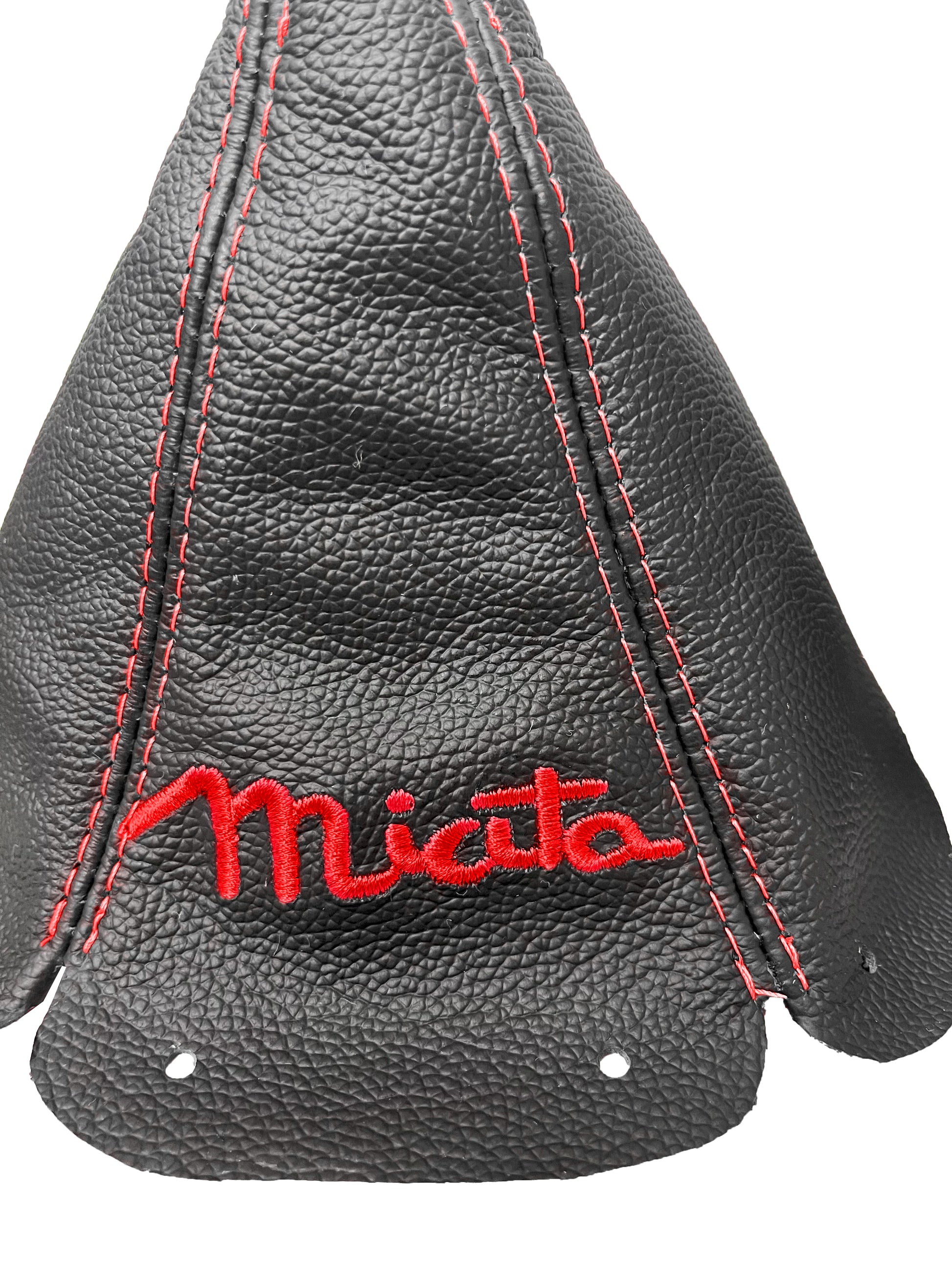 for mazda mx-5 mk1 1989 1990 1991 1992 1993 1994 1995 1996 1997 genuine leather handbrake shift boot cover with miata and roadstar embroidery 