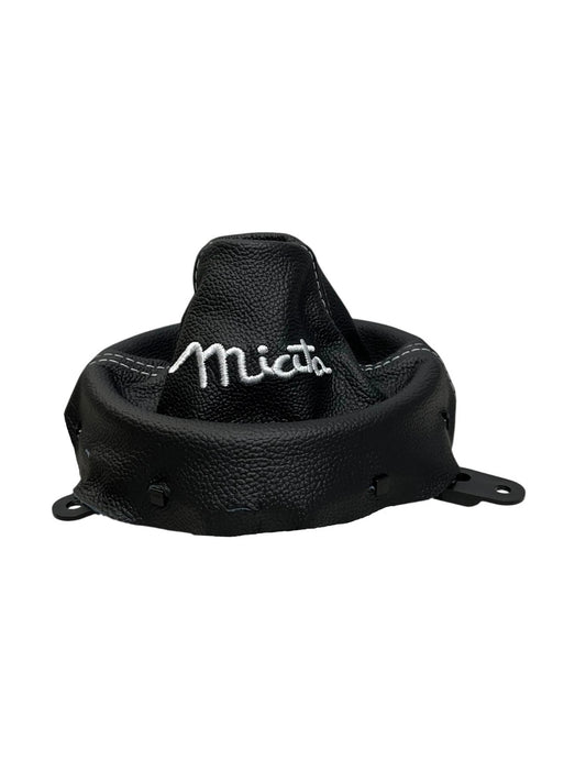 custom embroidery leather shift boot cover manual transmission shifter for mazda miata max-5 2006 2007 2008 2009 2010 2011 2012 2013