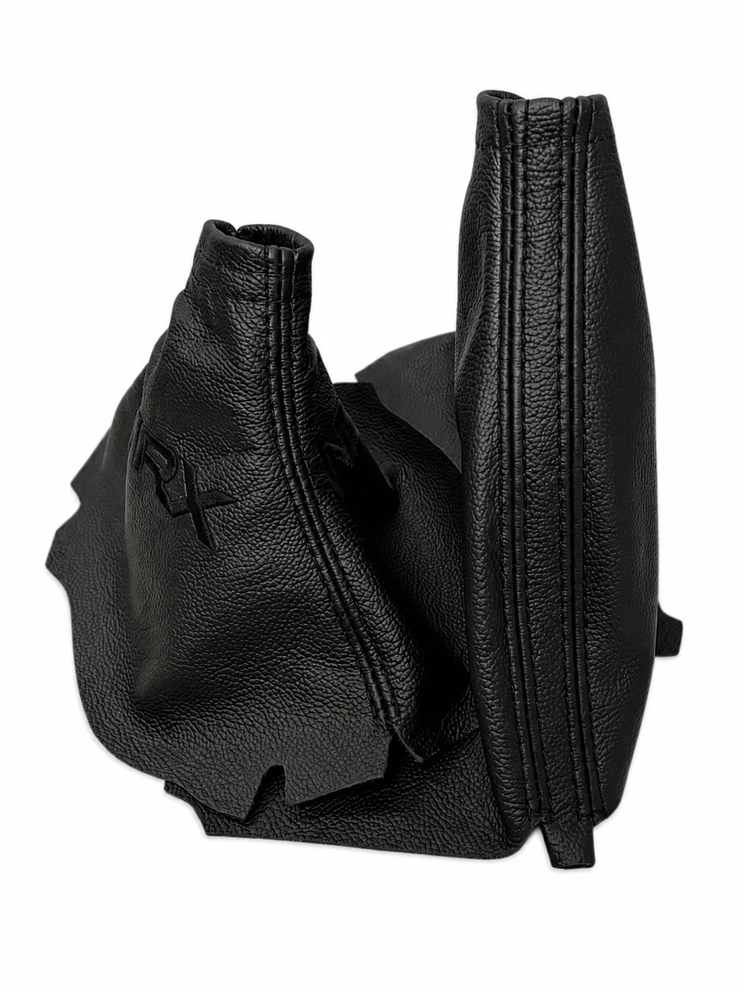 Leather Handbrake & Shift Boot Cover with Embroidery for Subaru Impreza WRX Non STI