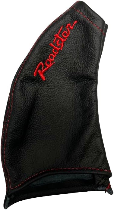 for mazda mx-5 mk1 1989 1990 1991 1992 1993 1994 1995 1996 1997 genuine leather handbrake shift boot cover with miata and roadstar embroidery 