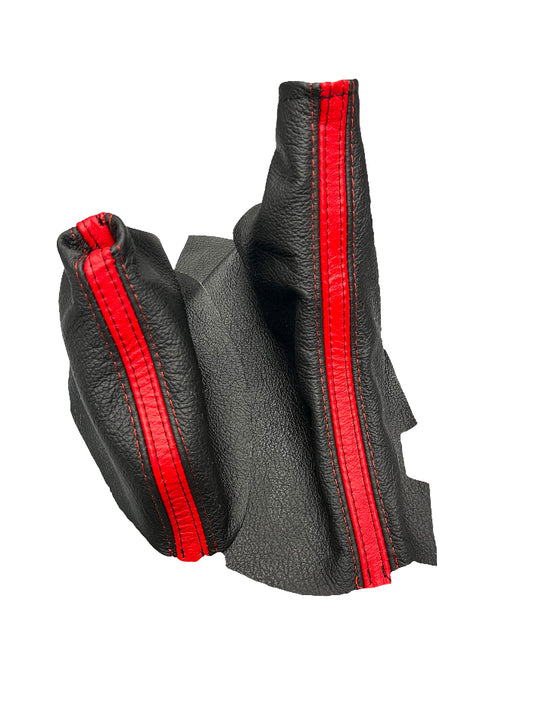 parking brake shift boot corvette c6 2005 2006 2007 2008 2009 2010 2011 2012 2013 torch red black genuine leather
