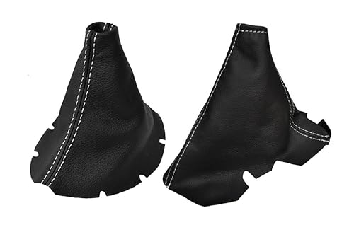 Leather Shift & Parking Brake Boot Cover For 1997-2004 Chevy Corvette C5 V8 Z06