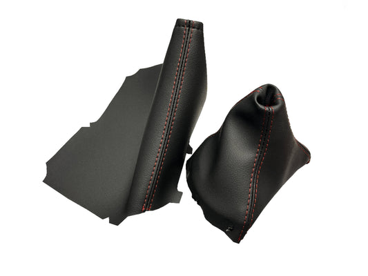 For subaru brz scion fr-s toyota gt 86 2012 2013 2014 2015 2016 2017 2018 2019 2020 red stitch leather shift parking brake boot cover automatic transmission