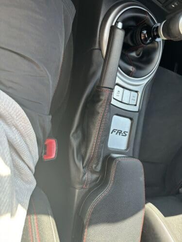 For subaru brz scion fr-s toyota gt 86 2012 2013 2014 2015 2016 2017 2018 2019 2020 red stitch leather shift parking brake boot cover