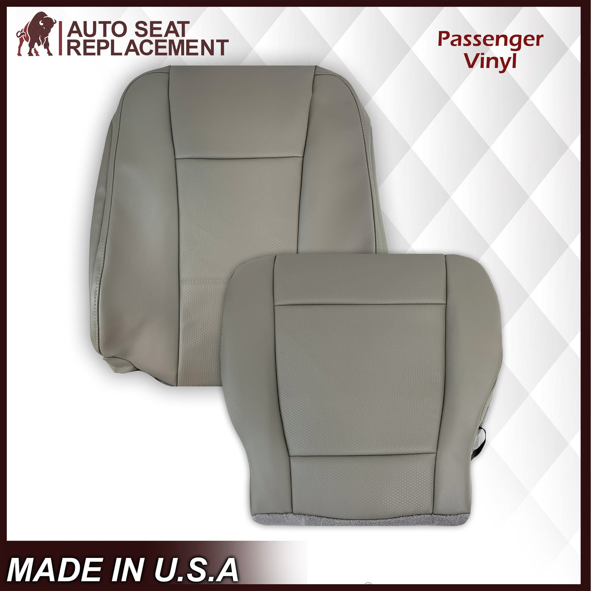 2017-2022 Ford F-250 F-350 F-450 F-550 XL WORK TRUCK Replacement Seat Covers In Gray: Choose From Variants