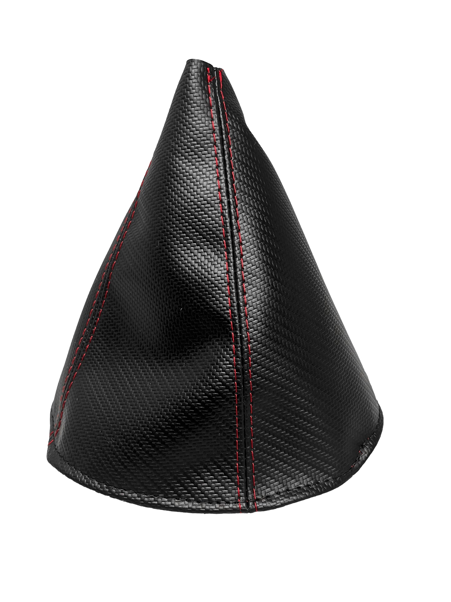 New Carbon Fiber Vinyl Shift Boot Cover In Red Stitch For PONTIAC GTO 2004 2005 2006
