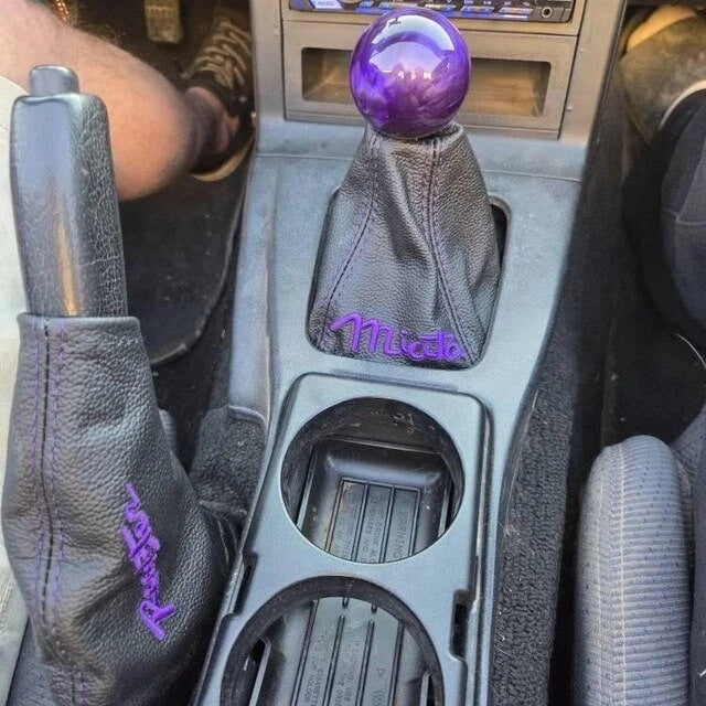 for mazda mx-5 mk1 1989 1990 1991 1992 1993 1994 1995 1996 1997 genuine leather handbrake shift boot cover with miata and roadstar embroidery 