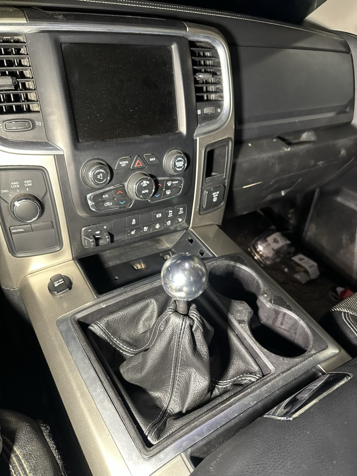 For G56 Transmissions Dodge Ram Genuine Real Leather Shift Boot Cover