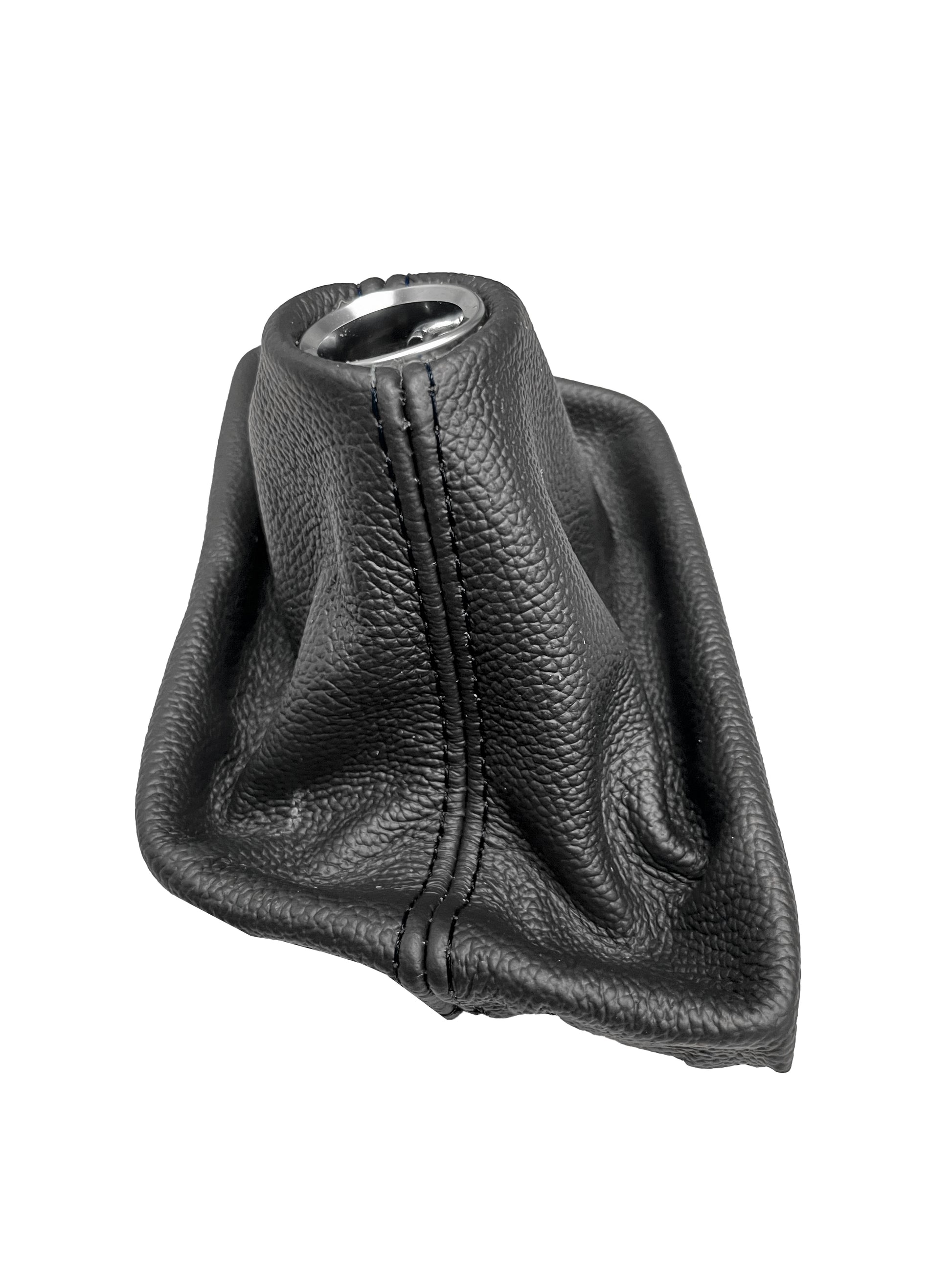 for chevy corvette c7 2014 2015 2016 Black leather manual shift boot cover 