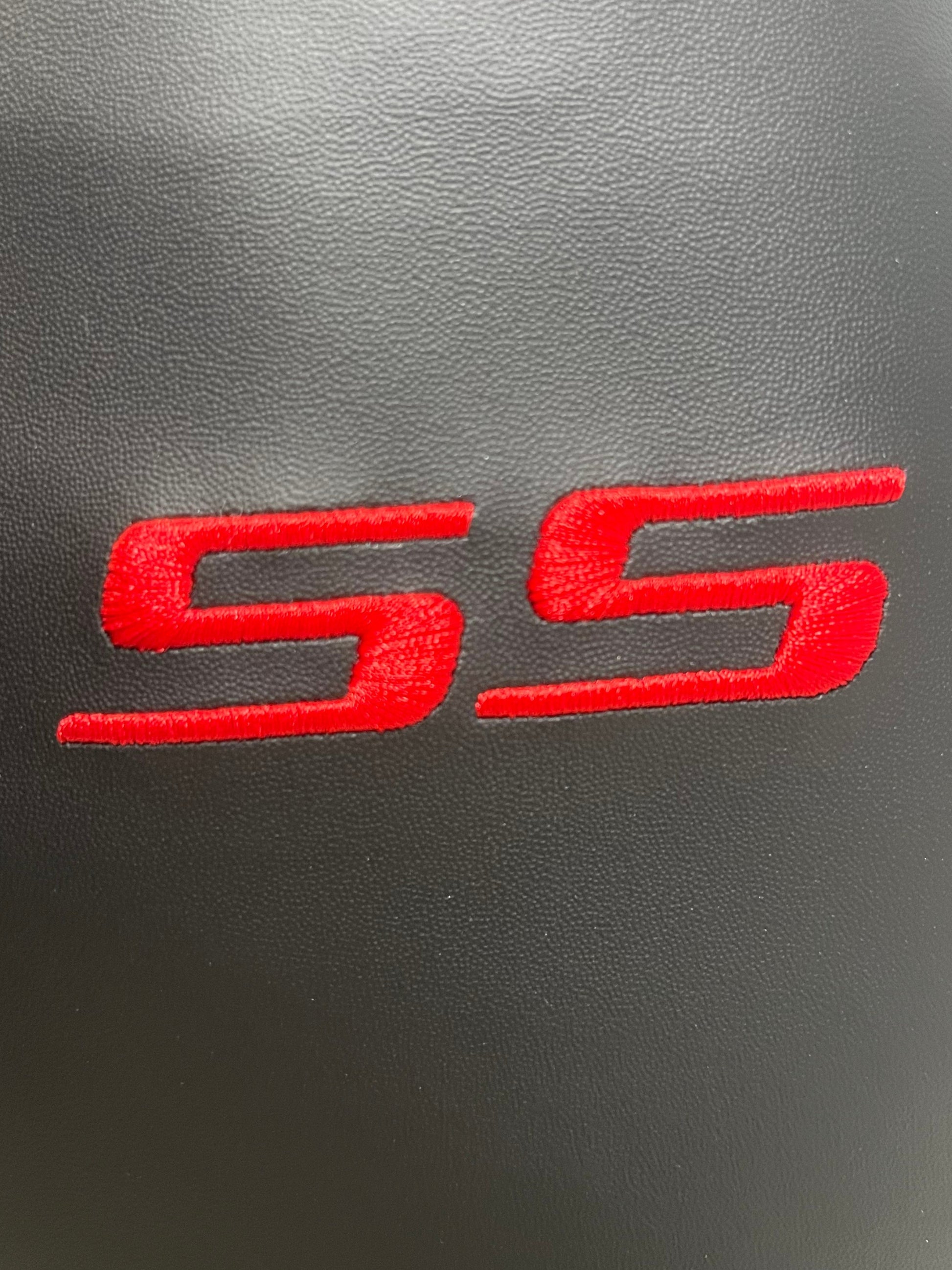 Replacement shift boot compatible with Chevy Camaro SS featuring custom embroidered design, premium manual shifter boot cover for upgraded interior styling 1997 1998 1999 2000 2001 2002 