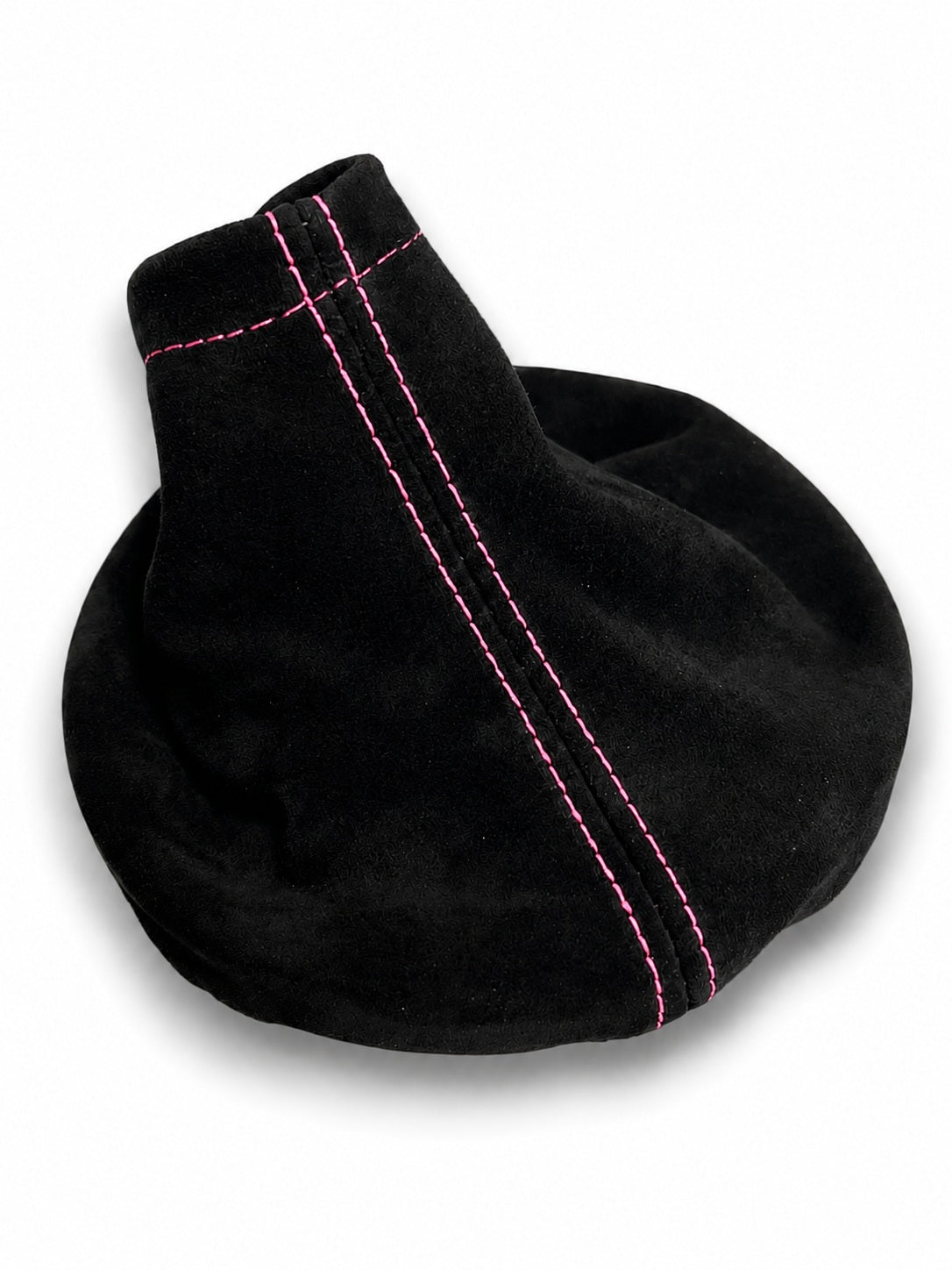 Subaru STI 2015–2021 suede shift boot replacement with red contrast stitching