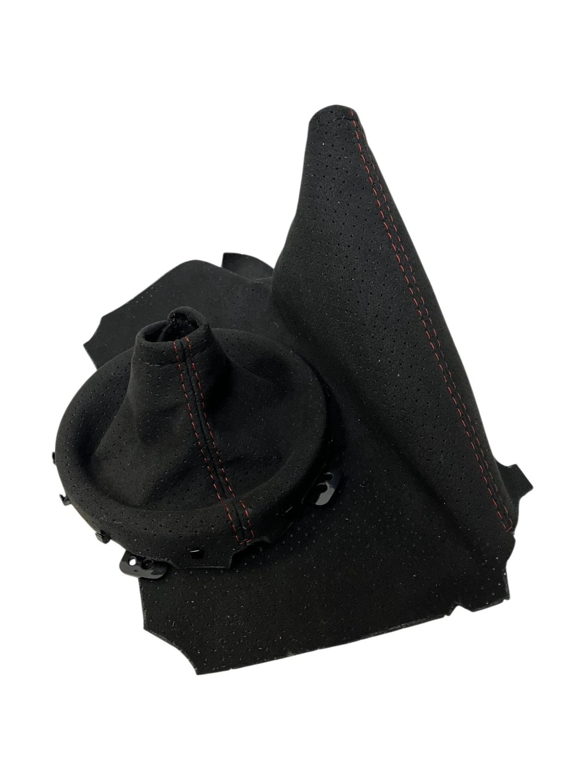 Perforated Alcantara 9002 Shift Parking Brake Boot Cover For Subaru BRZ Toyota GT86 Scion FR-S