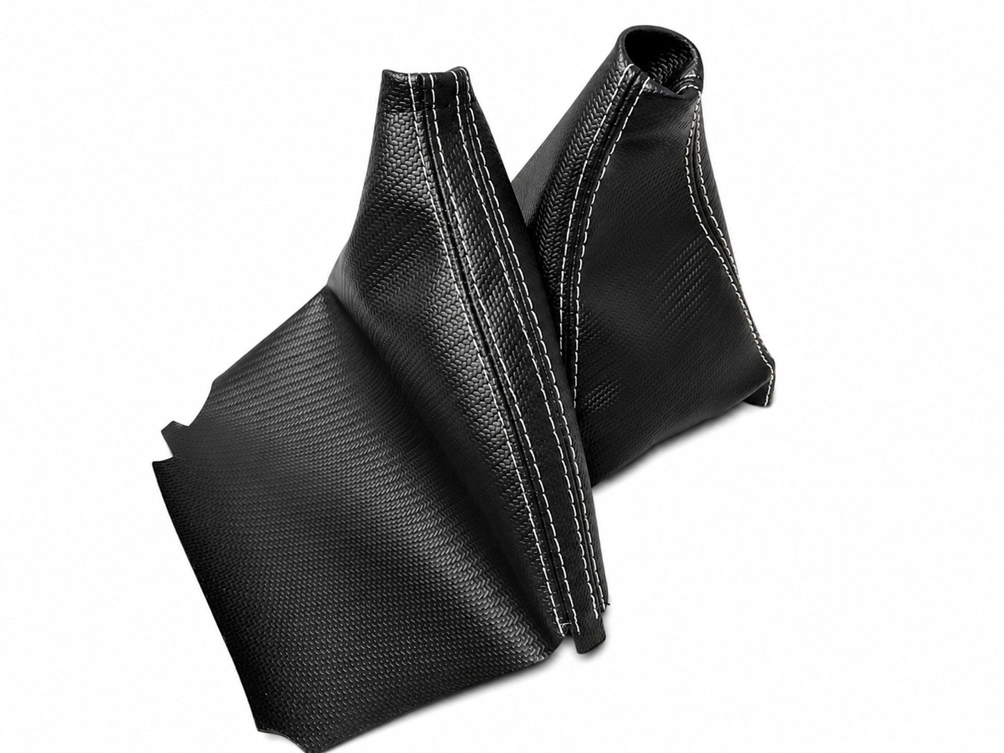 For 2008-2016 Subaru Impreza WRX Crosstrek Forester Carbon Fiber Vinyl Handbrake & Shift Boot Cover