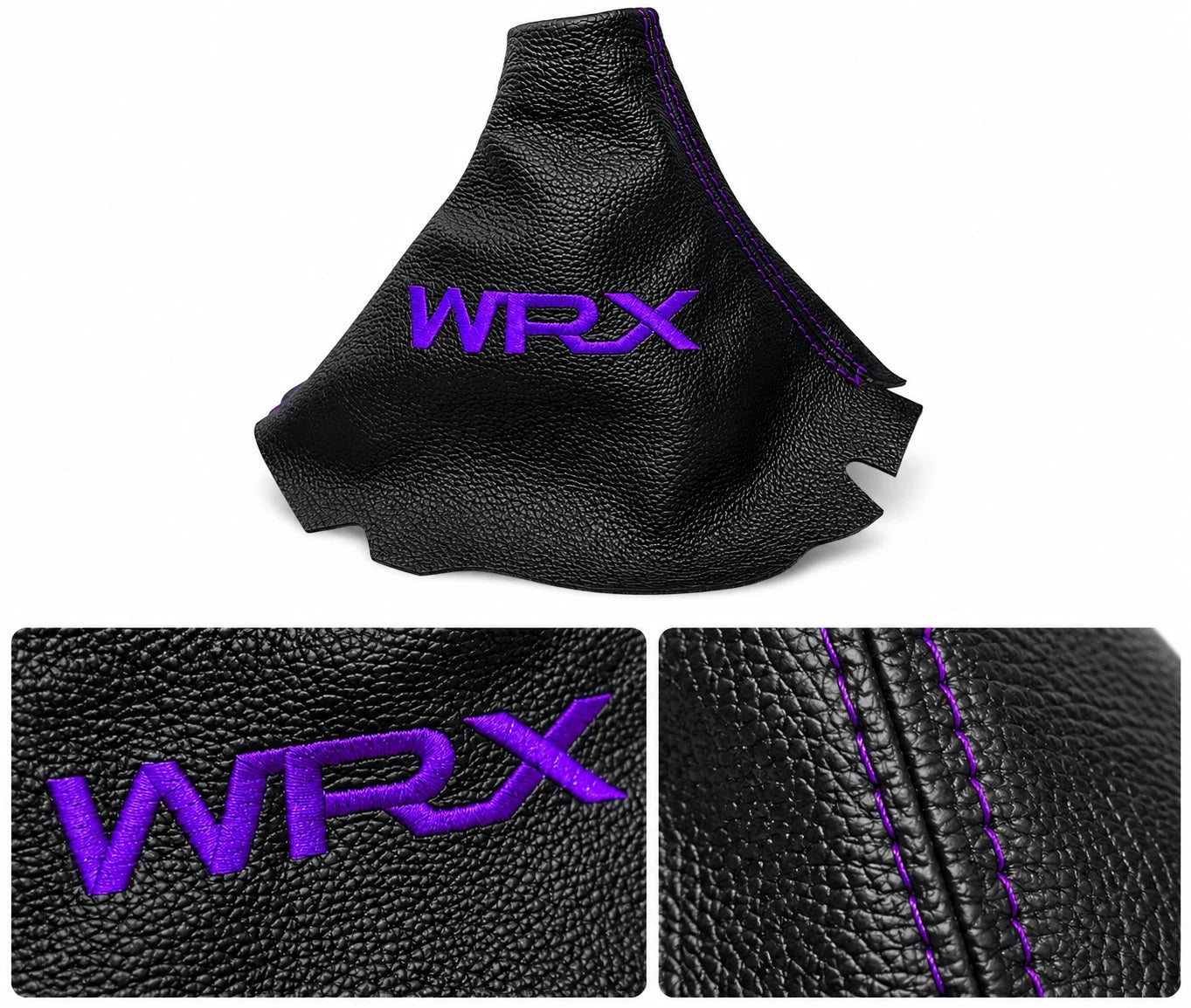 for subaru impreza wrx non sti 2017 2018 2019 2020 2021 genuine leathershift handbrake boot cover with wrx embroidery