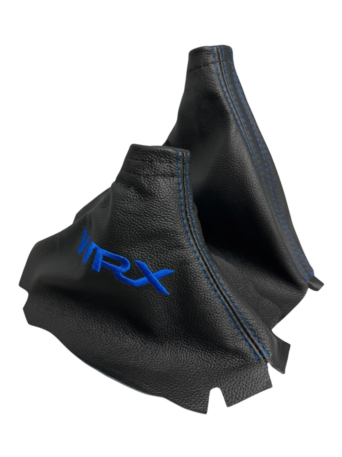 Leather Handbrake & Shift Boot Cover with Embroidery for Subaru Impreza WRX Non STI