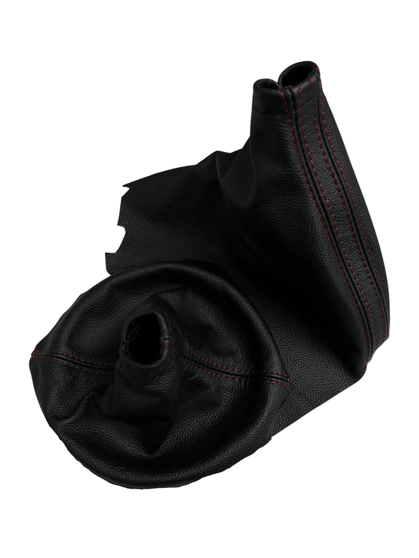 Real leather shift boot and e-brake boot set compatible with 2017-2021 Subaru WRX non-STI models, premium handcrafted interior replacement covers