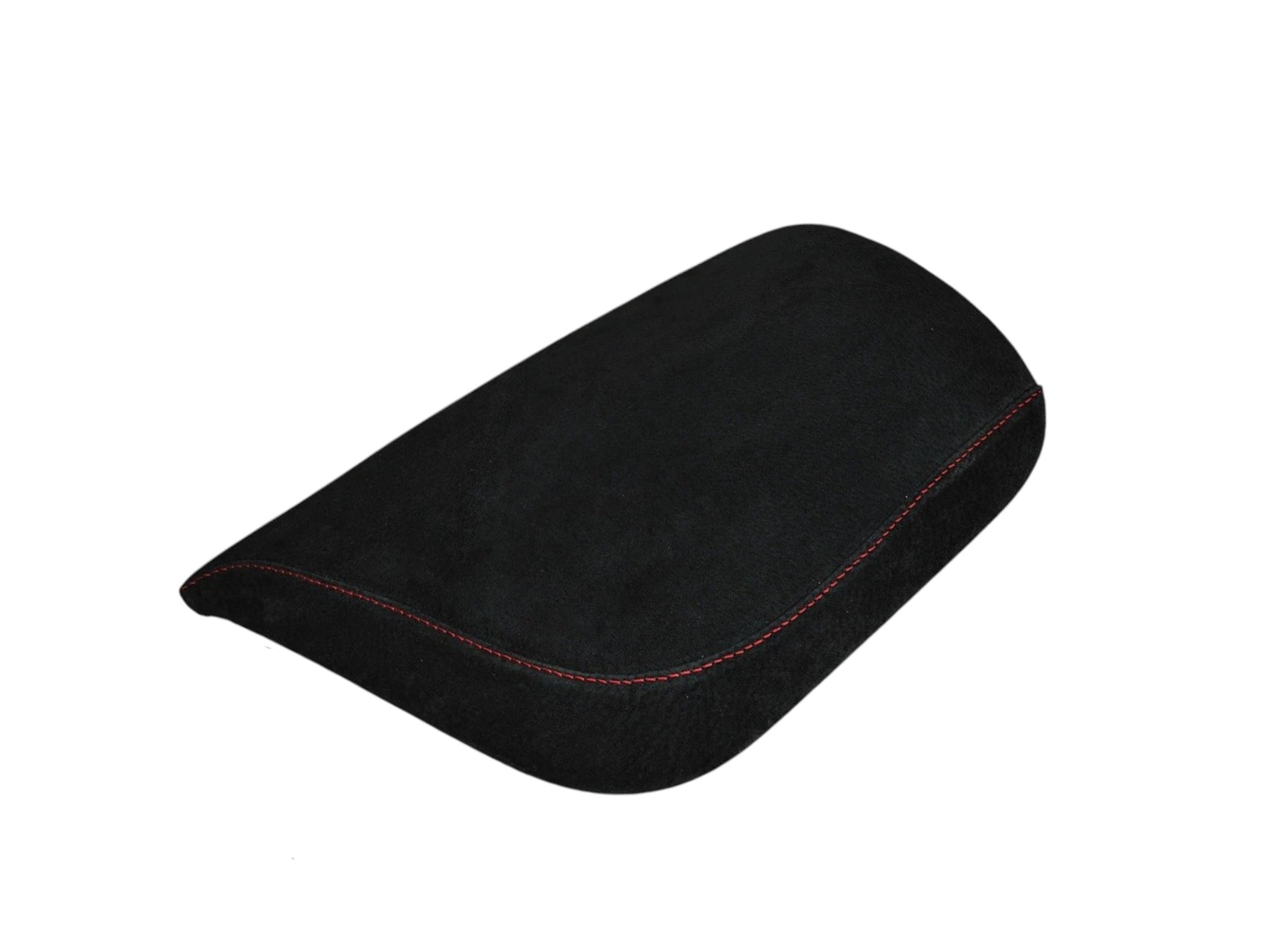 red stitch genuine suede center console lid armrest cover for chevy corvette c7 2015 2016 2017 2018 2019