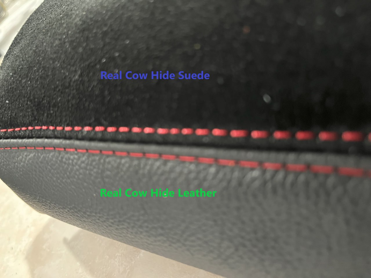 genuine real suede leather console armrest cover chevy corvette c5 1997-2004