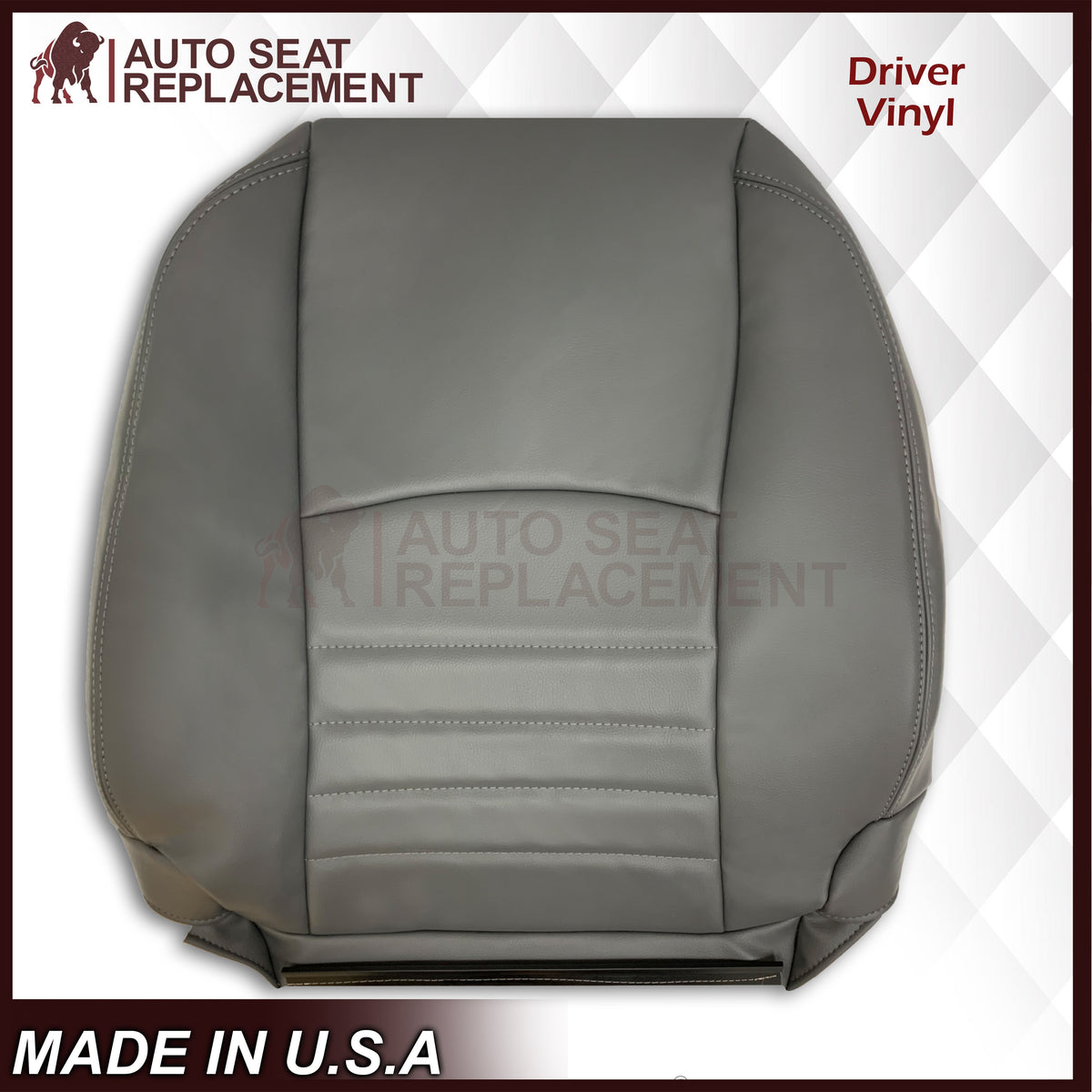 2013 - 2018 Dodge Ram Work Truck Replacement Vinyl Seat Covers Diesel Gray: Choose your side