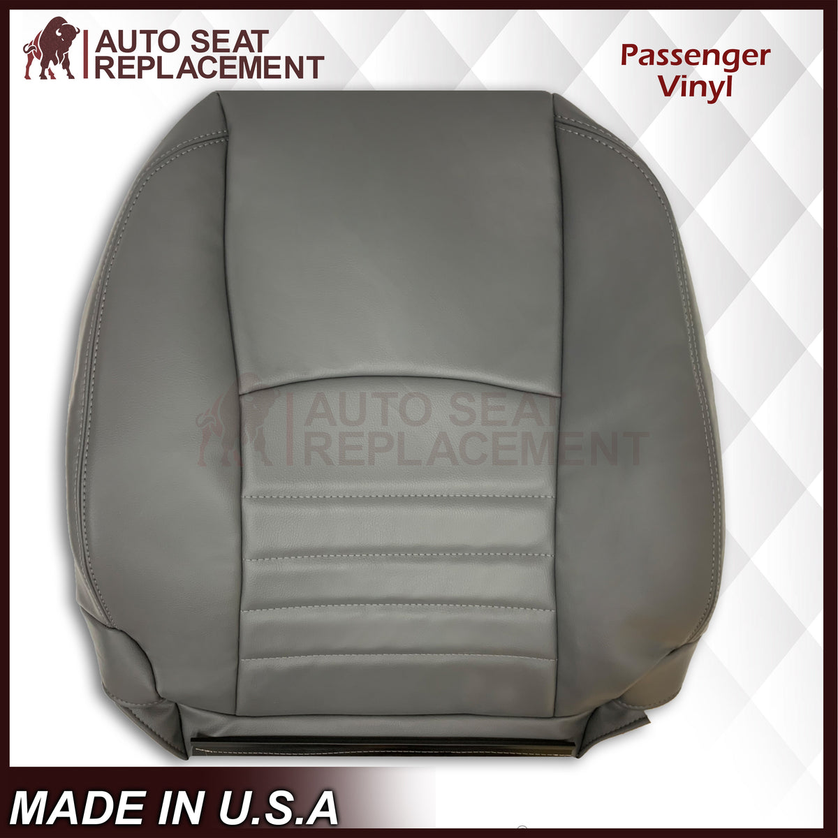 2013 - 2018 Dodge Ram Work Truck Replacement Vinyl Seat Covers Diesel Gray: Choose your side